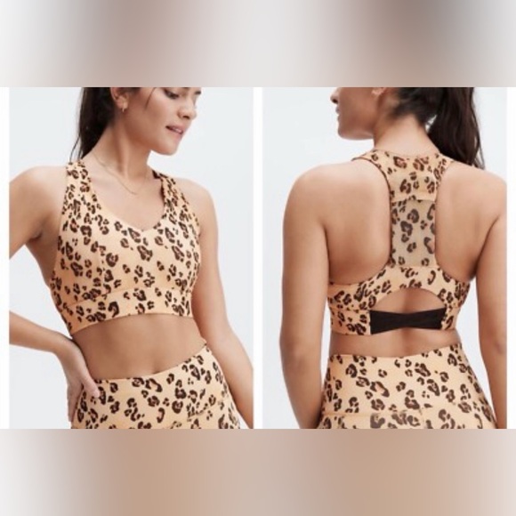 Fabletics Tan Leopard Sports Bra - Picture 4 of 4